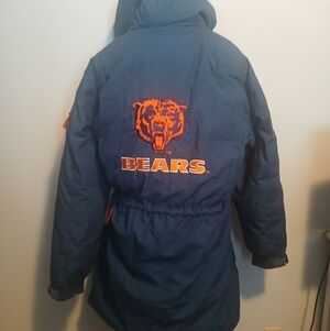 Chicago Bears winter field Coat XL Down feather filled